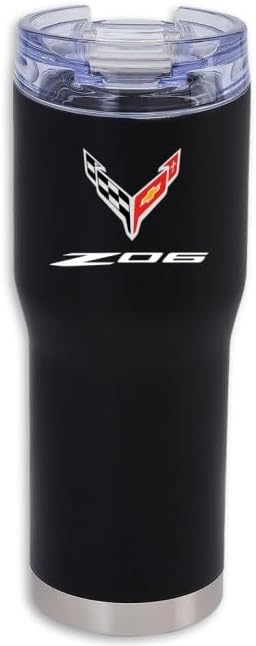 SR1 Performance C8 Z06 Corvette Vacuum Insulated Tumbler - 20z Stainless Steel Travel Coffee Mug