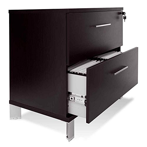 Unique Furniture Lateral File Cabinet, Espresso #TOP2
