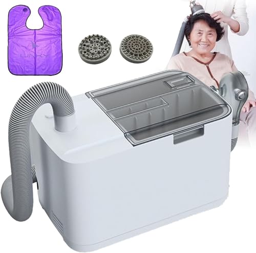 Image of LDMLAX Portable Electric Shampoo Machine, 5L Shampoo and Massage Machine with 2 Massage Heads, Self Contained Water Spray Device, for Bedridden, Handicapped, Elderly, Homecare