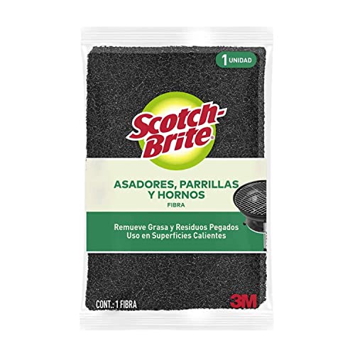 Fibras, Home Improvement 3M Scotch-Brite Fibra para Hornos y Parrillas, Color Negro