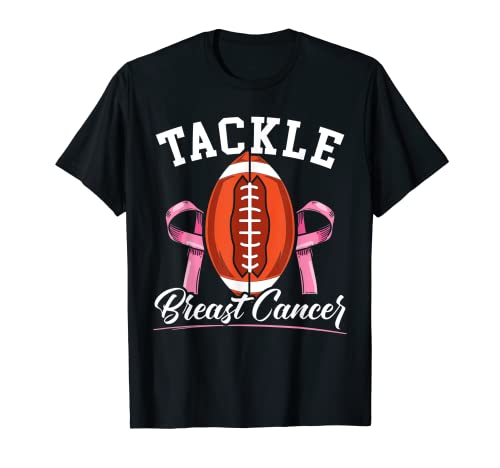 Tackle Breast Cancer for a Football Breast Cancer Fighting T-Shirt
