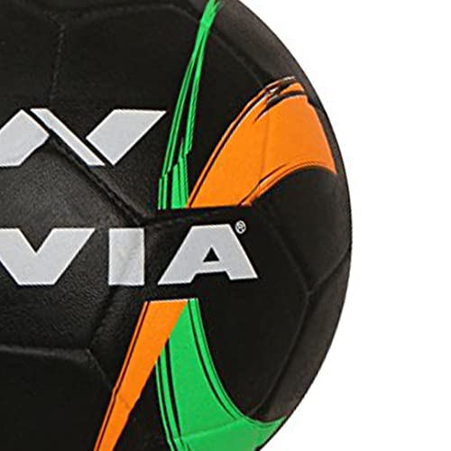 Image of Nivia Street Ball Rubber Football, Size 5 (Black)