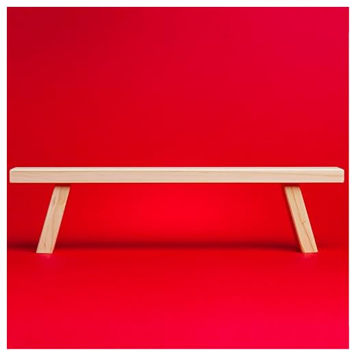 SIKORA B2 einfache Holz Schwibbogenbank Schwibbogen Erhöhung L: 44 cm