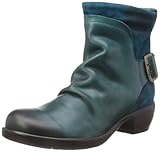  FLY London Mel P141633, Damen Biker Boots, Blau (Petrol 007), 38 EU (5 UK)