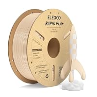 ELEGOO Rapid PLA Plus Filament 1.75mm Beige 1KG, PLA+ 3D Printer Filament Up to 600 mm/s High Speed Printing, Dimensional Accuracy +/- 0.02 mm, 1kg Cardboard Spool(2.2lbs)