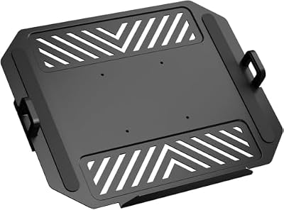THERAK Adjustable Laptop Tray for Monitor Arm - VESA Laptop Mount Tray Holder 11"-18",Ventilated Steel Notebook Holder for Monitor Stands,VESA 75x75/100x100 Office/Studio/Gaming