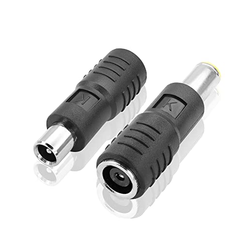 PNGKNYOCN DC 7909 bis DC 8020 Adapter , 1PCS DC 8 mm männlich an DC 8020 Frauen und 1PCS DC 8020 männlich bis dc 8mm weiblicher Anschluss für Solarpanel RV tragbarer Kraftwerk (2-Pack) Cover