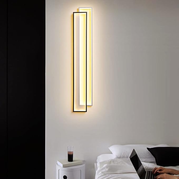 Jadssox LED Wandlamp Moderne Geometrische Wandkandelaar Lamp, Minimalistische Lineaire Muur Verlichtingsarmaturen Voor Living Eetkamer Slaapkamer Trap Hal, Home Decor Wall Wash Lights photo 2