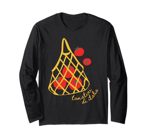 Tomato Bag Girl Summer Gardening Farmer Aesthetic Long Sleeve T-Shirt