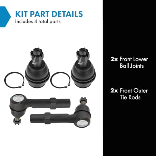 TRQ Front Steering & Suspension Kit Ball Joint Tie Rod Compatible with Cadillac Chevrolet GMC by TRQ - Used condition - Image 2