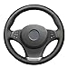 Produktbild Lfldmj DIY handgenähte Schwarze Kunstleder-Lenkradabdeckung für BMW X3 E83 2003-2010 E53 X5 2003-2006
