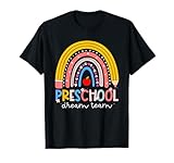 Preschool Dream Team Rainbow Back to School Teacher Kids T-Shirt