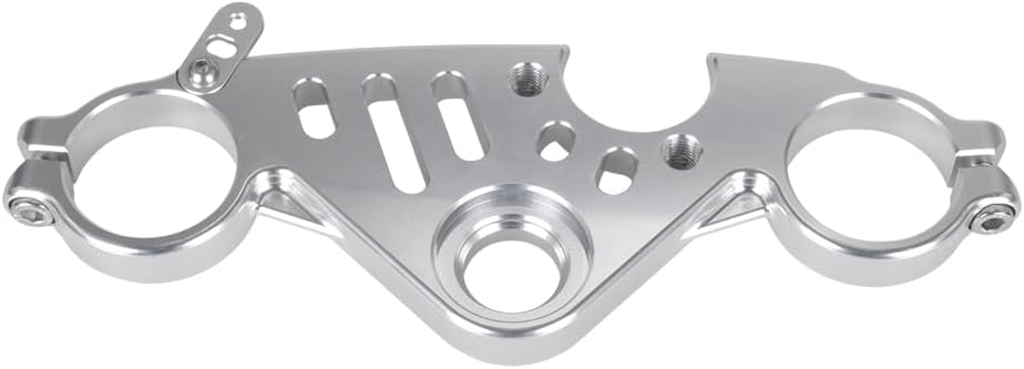 ONE.K.S CNC Motorcycle Uplink Triple Tree Front End Upper Top Clamp Fit for YZF R6 European version 2017-2025 (Silver)