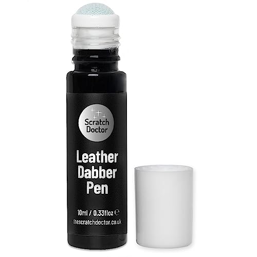 Scratch Doctor Leather Repair Pen Scratch Remover Colour Repair for Leather Faux Vinyl Furniture Sofas Car Seats Shoes Bags (Black, 10ml)