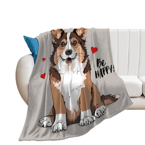 Plaid Corgi en flanelle douce pour soirée cocooning salon - 2