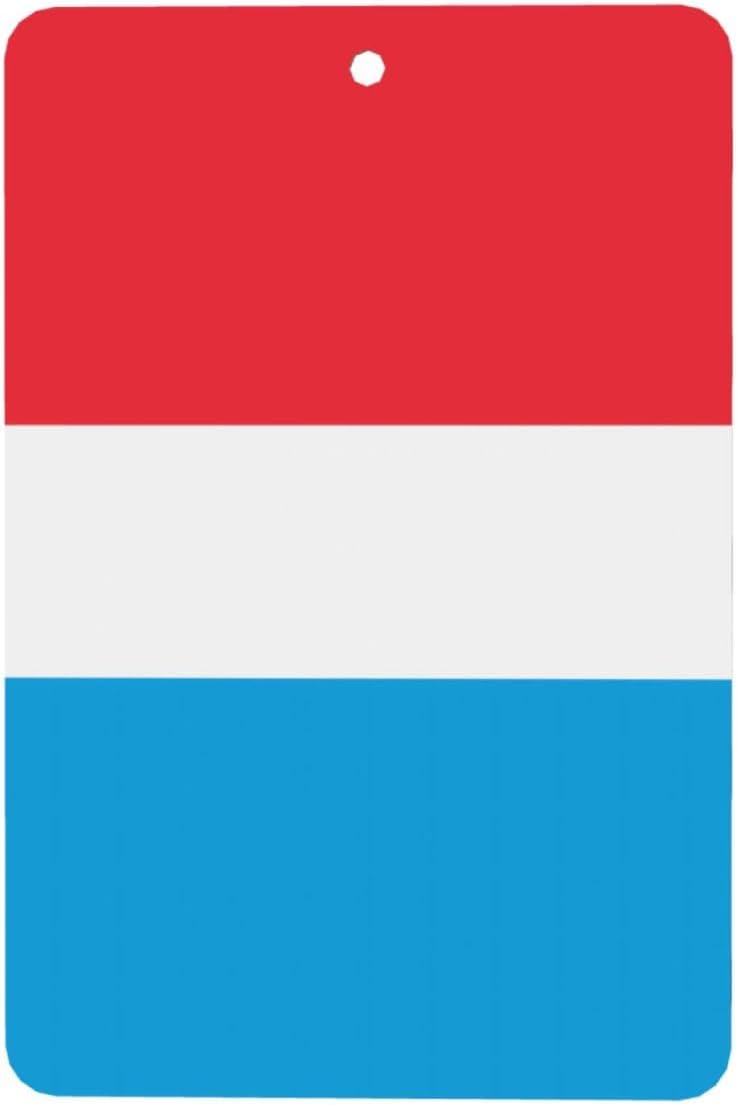 Luxembourg Flag Car Air Fresheners Cards - 6 Pieces,Cardstock Scented Decor For Cars,Bedrooms, Closets