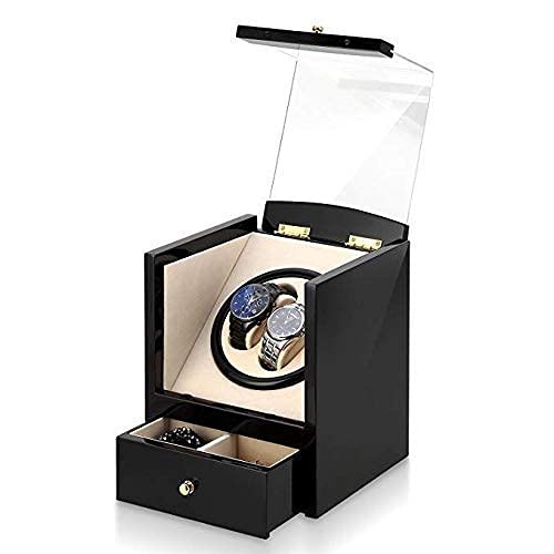 Remontoir montre automatique en bois deluxe avec 2 emplacements et 4 modes