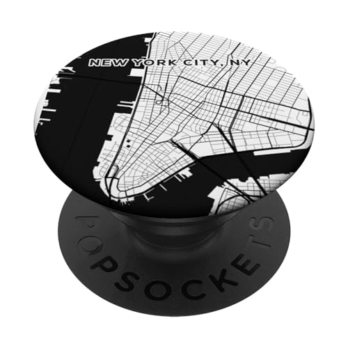Carte de rue de la ville de New York | Lumengrave PopSockets PopGrip Interchangeable