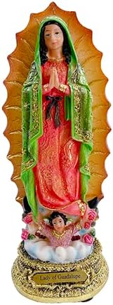 Miniatura 3 de Annie's Boutique Estatua de la Señora de Guadalupe Icono mexicano Estatua de María Guadalupana (3 pulgadas)