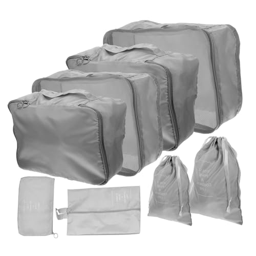 Cubes de rangement voyage polyester : lot d'organisateurs pliables