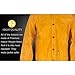 FaroLy Adult Leather Welding Jacket Heat Flame Resistant Weld Coat Flame Protection with Tool Pockets Mechanics (Color : Yellow, Size : X-Large)