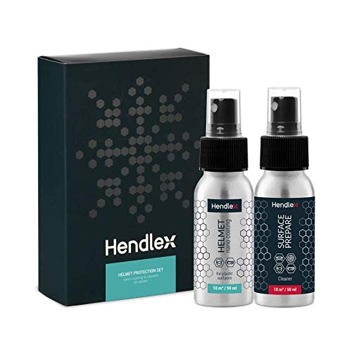 Preisvergleich Produktbild Nanoversiegelung Moto Wasserabweisendes Spray fur Helm und Visierreiniger super hydrophobic 50ml + Nano-Reiniger 50ml