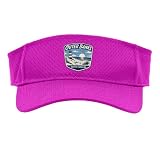 Outer Banks North Carolina Lighthouse Beach Ocean Sunset Sport Sun Visor, Adult, One Size, Pink