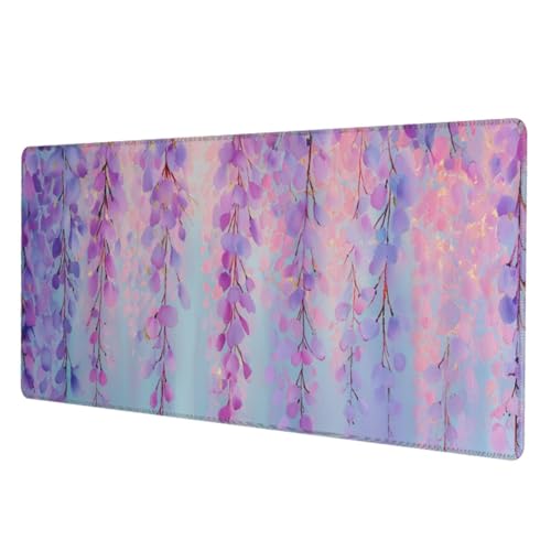 Tapis de souris violet antidérapant anti-glisse XXL