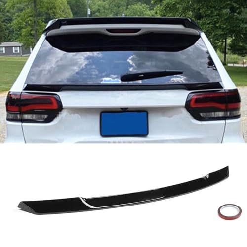 NTING Rear Trunk Splitter Tailgate Mid Spoiler Wing Compatible with Jeep Grand Cherokee 2014-2020 R Style ABS Spoiler Splitter Tail Protector Body Kit, Glossy Black by NTING - Used condition - US$81.21