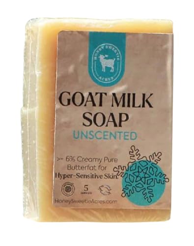 Honey Sweetie Acres Unscented Goat Milk Soap Bar