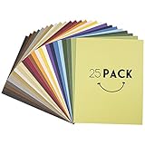 Golden State Art, Multicolor Uncut Mats - for Photos, Pictures, Frames - Acid-Free, White-core, 25...
