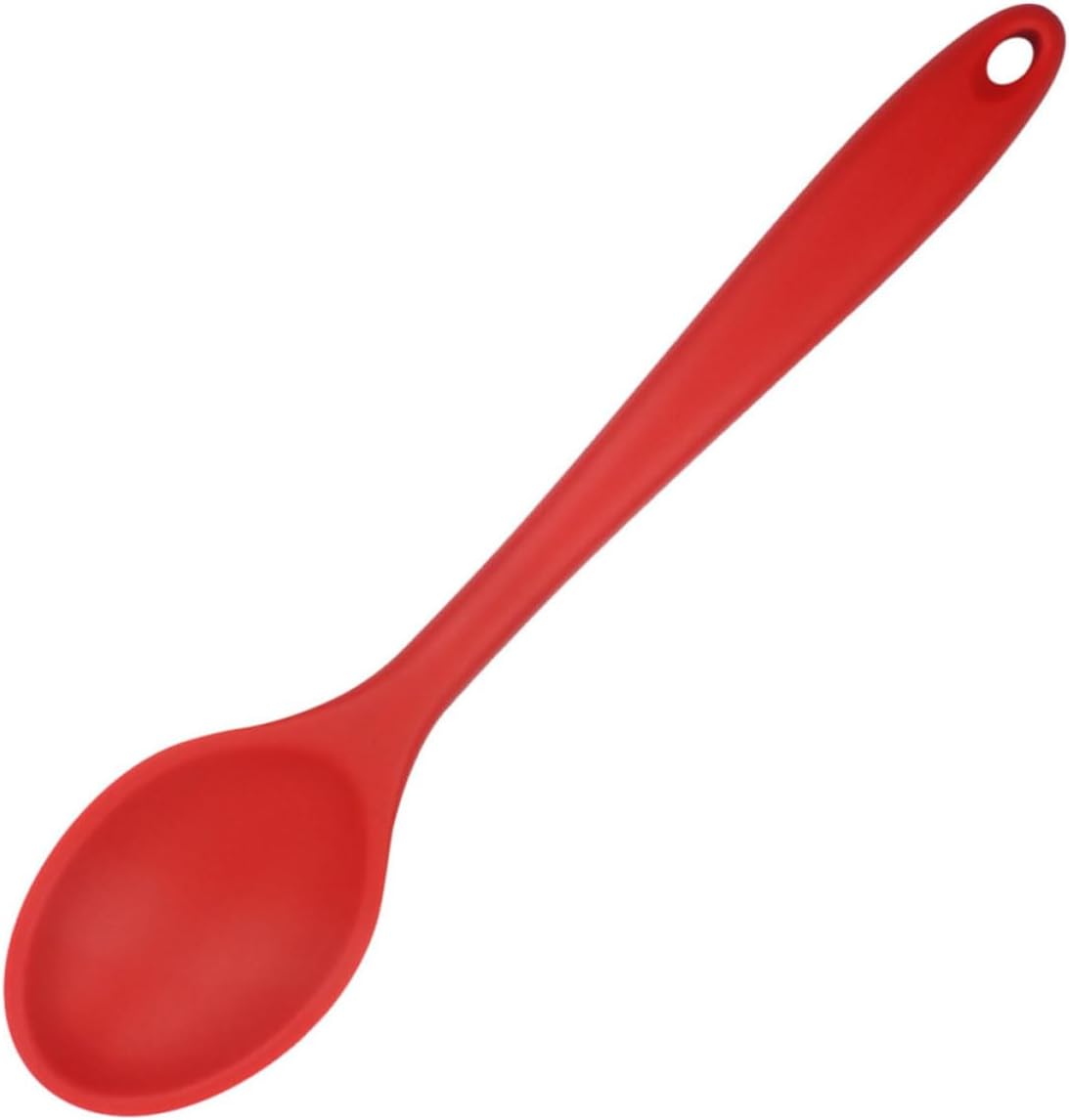 Silicone Stirring Spoon for Kitchen Cooking Serving, Red