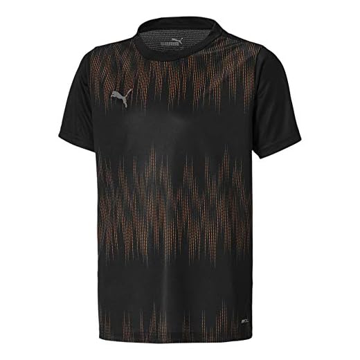 PUMA Barns Ftblnxt grafisk skjorta Core Jr T-shirt Svart Puma svart chockerande orange 116