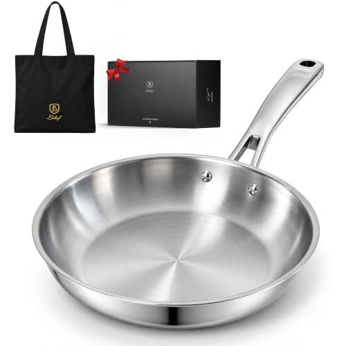 Lebof 10-Inch 316 Stainless Steel Frying Pan with Heat-Control Base