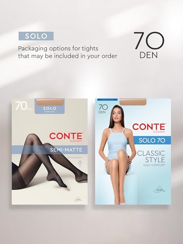 Image of Conte Classic Comfort Semi Opaque Tights Solo 70 Den