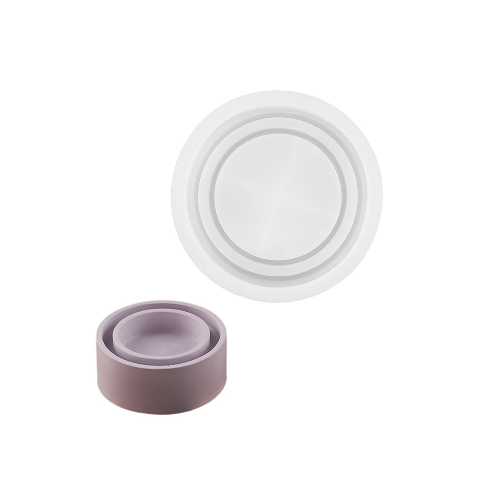 NEWFT Silicone Mold Crafting Candle Holders Candle Storage Base Suitable for Home Decors Enthusiasts Present