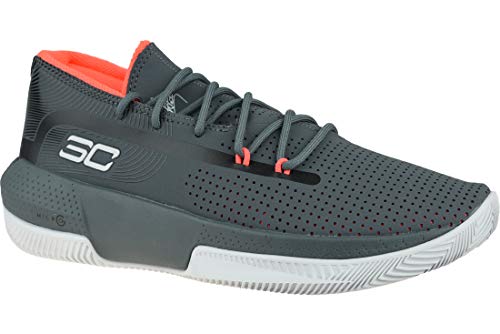 Under Armour 3022048-102_44,5, Zapatillas de Baloncesto para Hombre, Grey, 44.5 EU