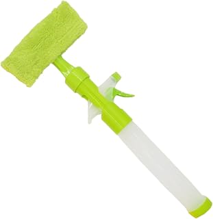 Ciieeo Cepillo de vidrio limpiador de gafas escaparate de la aspiradora auto microfibra herramienta de limpieza de ventanas limpiador de ventanas profesional el plastico Verde