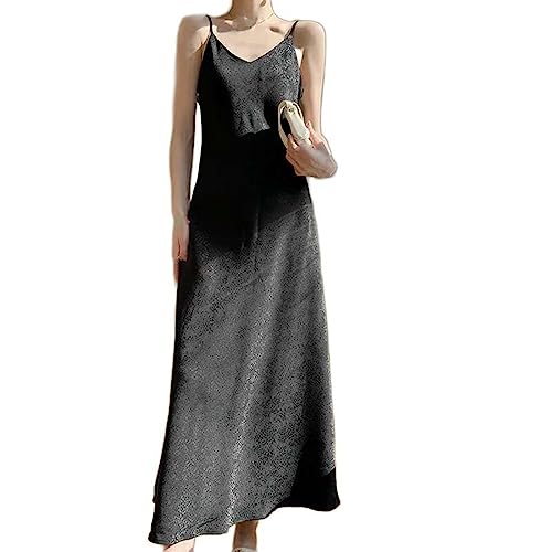 Robe à bretelles légère contre la chaleur style fluide col V