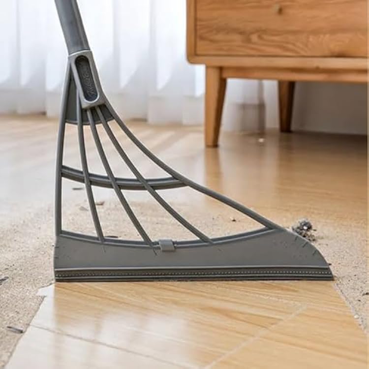 Magic Sweep Broom 2-in-1: Efficient 180 Cleaning with Rotating Silicone Head