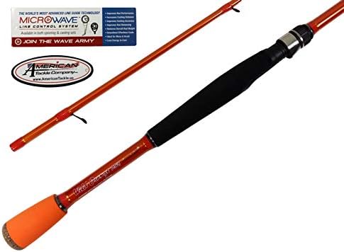 Carrot Stix Collapsible 2 Piece Spinning Wild Wild Orange Fishing Rod with Microwave Guides