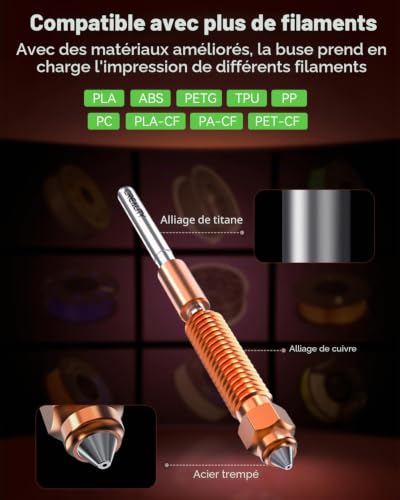Creality K1C, K1 Max, K1 SE, K1 Bloc Chauffant Céramique – vue 7