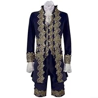 Costume Homme 2 Pièces Style Victorien/Rococo - Élégant, Formel - Pour Mariage, Soirée, Business - Taille Grande Disponible - 5