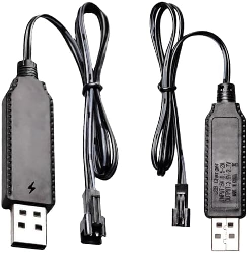 3.7V USB Charging Cord with SM2.0 2P Plugs and Smartest IC for Lithiums Batteries and Electronic Devices USB Cable - 2