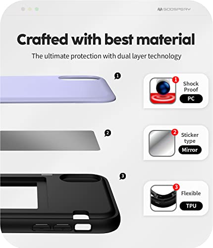 Goospery Iphone Xr Wallet Case With Card Holder, Protective Dual Layer Bumper Phone Case - Lilac Purple #TOP3