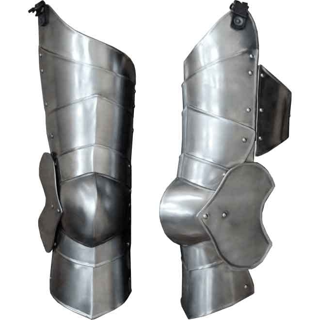 Steel Markward Armour Set Breastplate Cuirass Arm/Leg Guard Gorget/Shoulder Armor Medieval LARP Crusaders Armor Costume (Full Leg Armor)