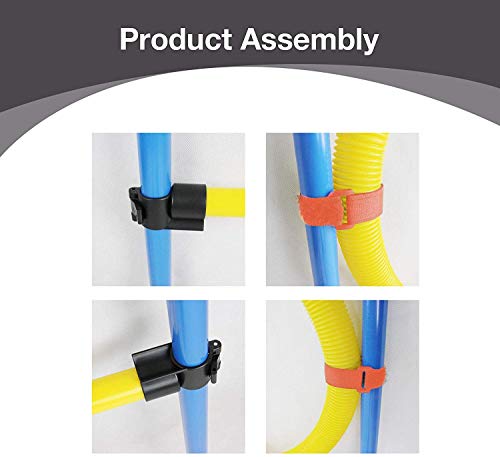 Petprime Dog Jump Ring Agility Kit Hoop Jump Set, Dog Agility Training Course Equipment Professional, Jump Obstacle Course for Dogs Outdoor, Puppy Agility Course Backyard Set, 21.7’’ in Diameter