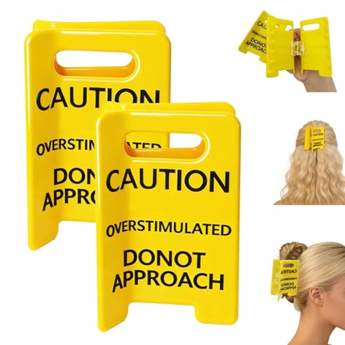 JINJUMEI �ߏ�h�����ӃT�C���o���X�N���b�v 2�� �����p�ʔ����w�A�N���b�v Do Not Approach Sign �w�A�N���[�w�A�N���b�v �������p �ʔ����M���O�M�t�g