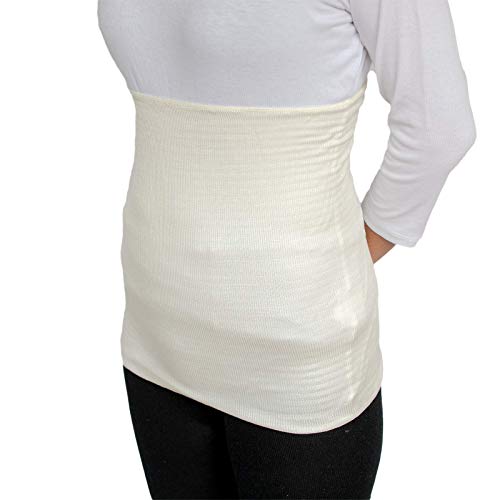 natural sunny 上質シルク100% 腹巻 35cm レギュラー丈 日本製 光沢がある絹紡糸を100%使用。 温活 ・ 妊活 応援アイテム (オフホワイト)