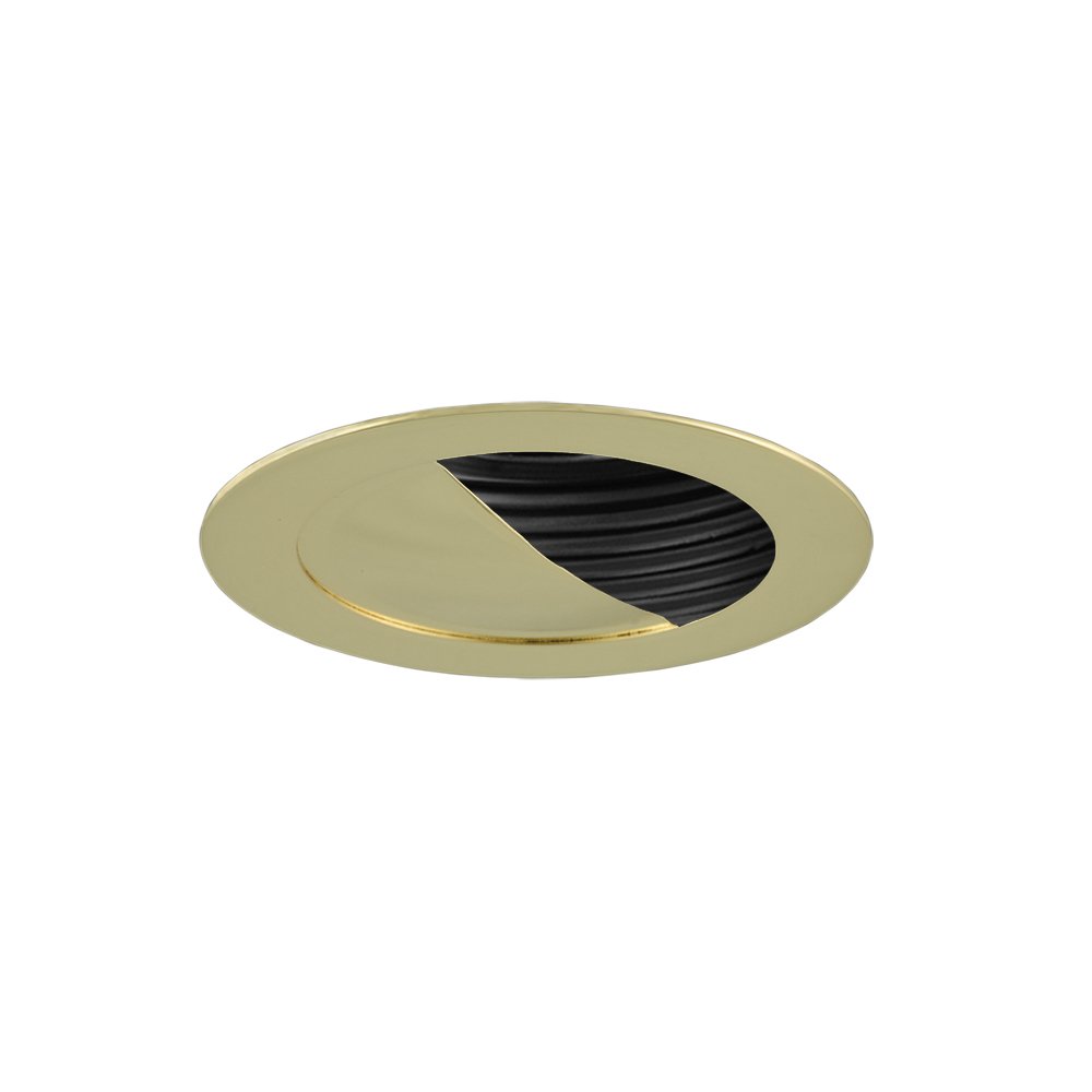 Jesco Lighting Tm304Bkpb 3.63" Adjustable Scoop Wall Low Voltage Trim,